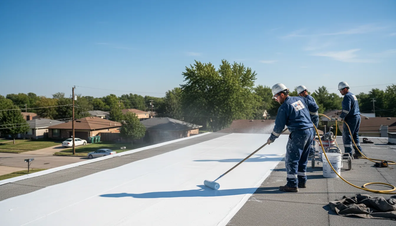 Commercial roof coating in Walnut Springs, TX near me